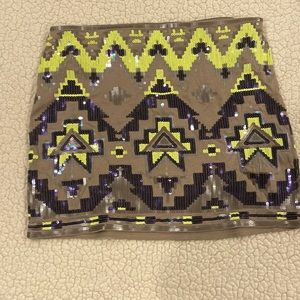 Mini skirt/ sequins
